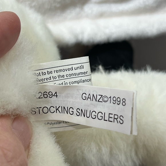 Ganz “Stocking Snugglers”1998 Plush Christmas Bear Stuffed Animal Toy RARE 15” - Picture 5 of 14